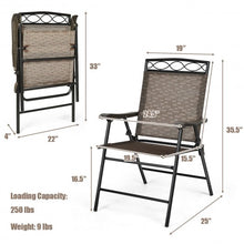 Load image into Gallery viewer, Set of 4 Patio Folding Chairs