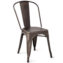 Load image into Gallery viewer, Set of 4 Tolix Style Dining Chair Stackable Bistro Chair-Copper