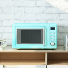 Load image into Gallery viewer, 700W Glass Turntable Retro Countertop Microwave Oven-Green