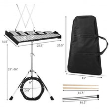 Load image into Gallery viewer, 30 Notes Percussion with Practice Pad Mallets Sticks Stand