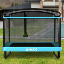 Load image into Gallery viewer, 6 Feet Kids Entertaining Trampoline with Swing Safety Fence-Blue