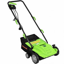 Load image into Gallery viewer, 12Amp Corded Scarifier 13" Electric Lawn Dethatcher -Green