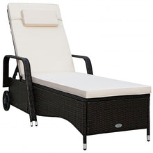 Load image into Gallery viewer, Outdoor Recliner Cushioned Chaise Lounge w/ Adjustable Backrest