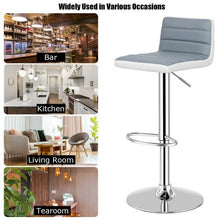 Load image into Gallery viewer, Set of 2 Adjustable PU Leather Bar Stools