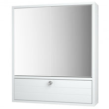 Load image into Gallery viewer, Bathroom Double Mirror Door Wall Mount Storage Wood Cabinet