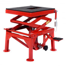 Load image into Gallery viewer, 300 lb Motorcycle Hydraulic Scissor Floor Jack Lift