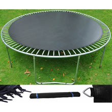 Load image into Gallery viewer, 12.4' Weatherproof Jumping Mat for 14' Trampoline w/ 72 Rings 7" Springs