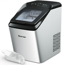 Load image into Gallery viewer, Stainless Steel Ice Maker 33Lbs/ 24Hrs Self-Clean Function with Scoop