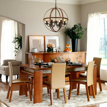 Load image into Gallery viewer, 6-Light Orb Chandelier Rustic Vintage Ceiling Lamp