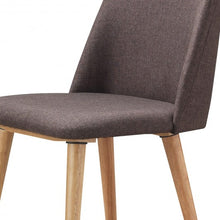 Load image into Gallery viewer, Set of 2 Leisure Accent Armless Upholstered Dining Chairs-Brown