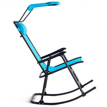 Load image into Gallery viewer, Zero Gravity Folding Rocking Chair Rocker Porch-Navy