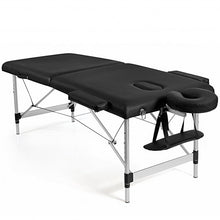 Load image into Gallery viewer, 84'' L Portable Adjustable Massage Bed w/ Carry Case for Facial Salon Spa -Black