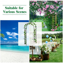 Load image into Gallery viewer, 7.2Ft Garden Decoration Climbing Plants Arch Steel Arbor