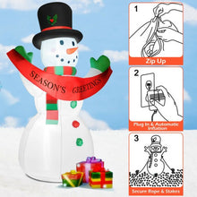Load image into Gallery viewer, 6FT LED Yard Lawn Party Inflatable Christmas Snowman