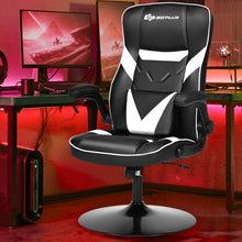 Load image into Gallery viewer, Rocking Gaming Chair Height Adjustable Swivel Racing Style Rocker -White