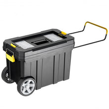 Load image into Gallery viewer, 2-in-1 Rolling Tool Box Set Mobile Tool Chest Storage Organizer Portable Black