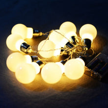 Load image into Gallery viewer, Christmas String Ball Lights Wedding Party Decor Fairy Lamp Warm White 10LED 7FT