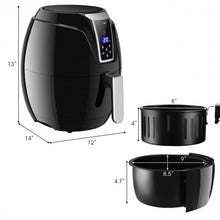 Load image into Gallery viewer, 1400W 3.4Qt Time Control Touch LCD Electric Air Fryer