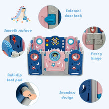 Load image into Gallery viewer, 14-Panel Foldable Baby Playpen Kids Safety Play Center with Lockable Gate