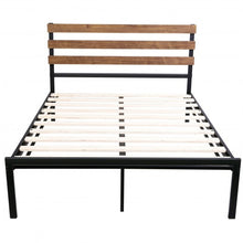 Load image into Gallery viewer, Metal Bed Frame Foundation with Headboard-Full Size