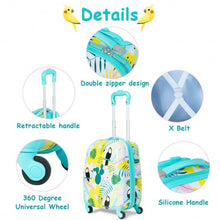 Load image into Gallery viewer, 2 pcs Kids Luggage Set 12" Backpack & 16" Rolling Suitcase Travel