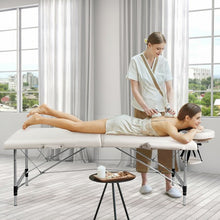 Load image into Gallery viewer, 84'' L Portable Adjustable Massage Bed w/ Carry Case for Facial Salon Spa -White