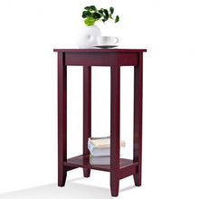Load image into Gallery viewer, Tall Wooden Sofa End Table Side Table