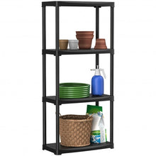 Load image into Gallery viewer, 24'' x 12'' x 52.5'' 4-tier Storage Shelf Rack for Garage Kitchen