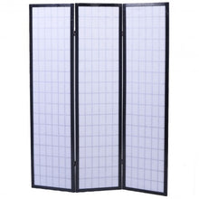 Load image into Gallery viewer, 3 Panel Wood Folding Privacy Room Divider-Black