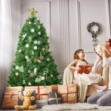 Load image into Gallery viewer, 6 ft Hinged Artificial Christmas Tree Holiday Decoration with Stand