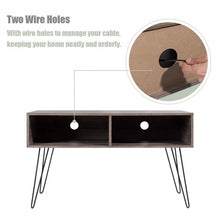 Load image into Gallery viewer, 42" TV Stand Wood Media Console with Metal Hairpin Legs