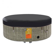 Load image into Gallery viewer, 4 Persons Portable Heated Bubble Massage Spa-Coffee