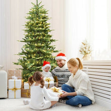 Load image into Gallery viewer, 7.5 ft Pre-Lit Aspen Fir Hinged Artificial Christmas Tree with 700 LED Lights