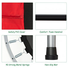 Load image into Gallery viewer, Foldable Double Mini Kids Fitness Rebounder Trampoline-Red