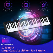 Load image into Gallery viewer, 61-Key Portable Digital Stage Piano with Carrying Bag-Black