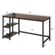 Load image into Gallery viewer, 47"/55" Computer Desk Office Study Table Workstation Home w/Adjustable Shelf -L