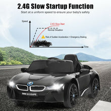 Load image into Gallery viewer, 12V Licensed BMW I8 Kids Ride On Car-Black
