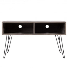 Load image into Gallery viewer, 42" TV Stand Wood Media Console with Metal Hairpin Legs