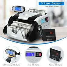 Load image into Gallery viewer, Money Counter Bill Counting Machine with UV/MG/IR/MT Counterfeit Detection