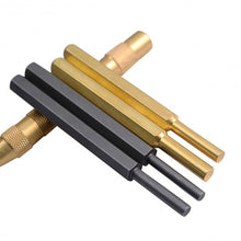 Load image into Gallery viewer, 18 Pcs Brass & Steel Punch Set Solid w/ Automatic Pin Center Pouch