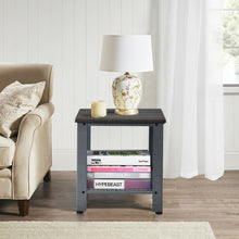 Load image into Gallery viewer, Industrial End Table 2-Tier Side Table-Silver