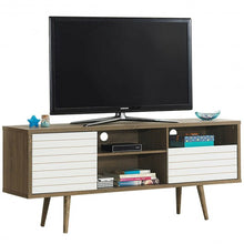 Load image into Gallery viewer, Modern TV Stand with 3 Shelves Storage Drawer