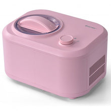 Load image into Gallery viewer, 1.1 QT Ice Cream Maker Automatic Frozen Dessert Machine with Spoon-Pink