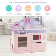 Load image into Gallery viewer, 2 in 1 Kitchen and Cafe Pretend Cooking Playset
