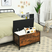Load image into Gallery viewer, Entryway Flip Top Ottoman Stool with Padded Seat