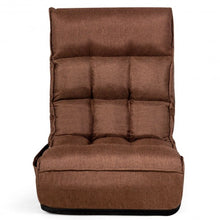 Load image into Gallery viewer, 4-Position Adjustable Floor Chair Folding Lazy Sofa