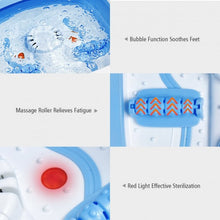 Load image into Gallery viewer, Foot Spa Bath Motorized Massager with Heat Red Light-Blue
