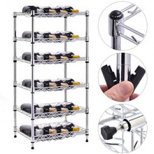 Load image into Gallery viewer, Metal Wine Holder Bottle Rack for 24 Bottles