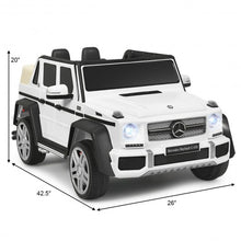Load image into Gallery viewer, 12V Licensed Mercedes-Benz G650 Kids Ride On Car-White