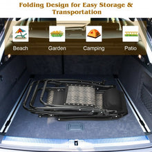 Load image into Gallery viewer, Folding Patio Rattan Zero Gravity Lounge Chair Recliner-Gray